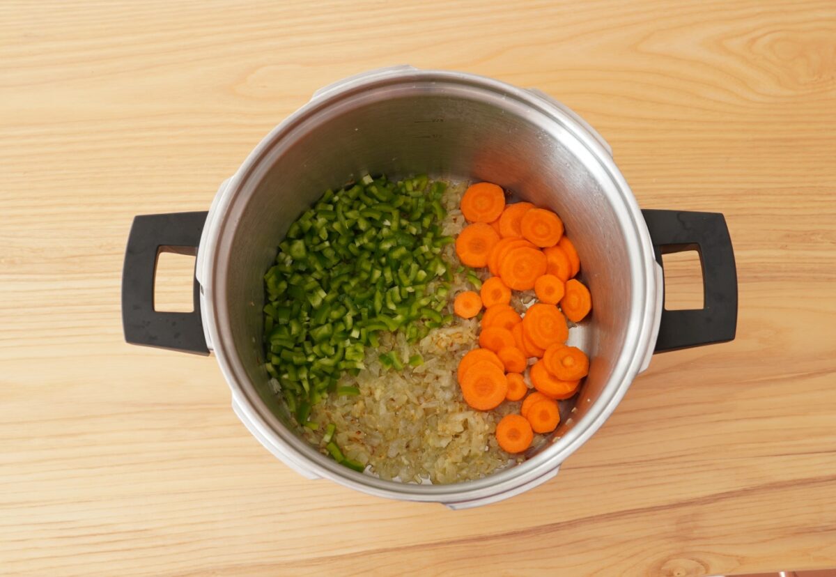 Guiso de trigo con garbanzos paso a paso