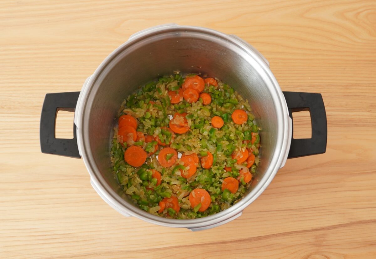 Guiso de trigo con garbanzos paso a paso
