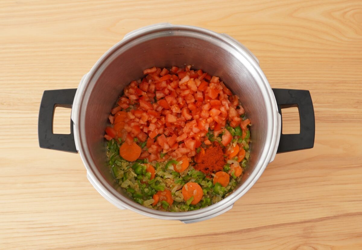 Guiso de trigo con garbanzos paso a paso