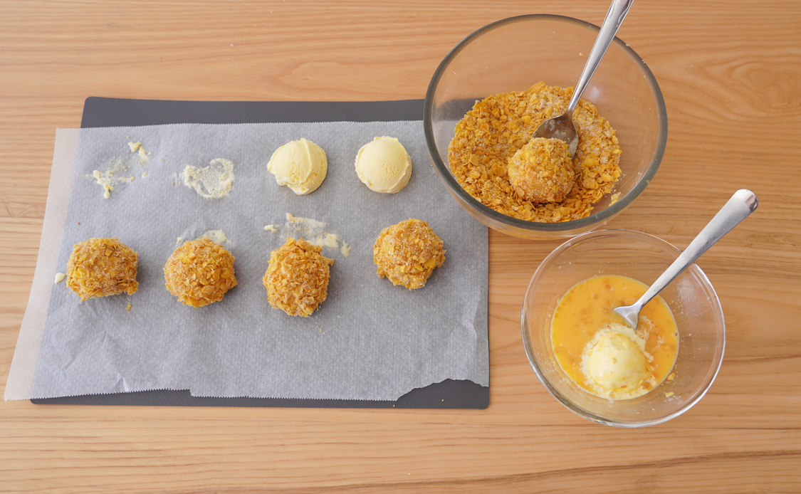 Helado frito casero: receta fácil y crujiente paso a paso