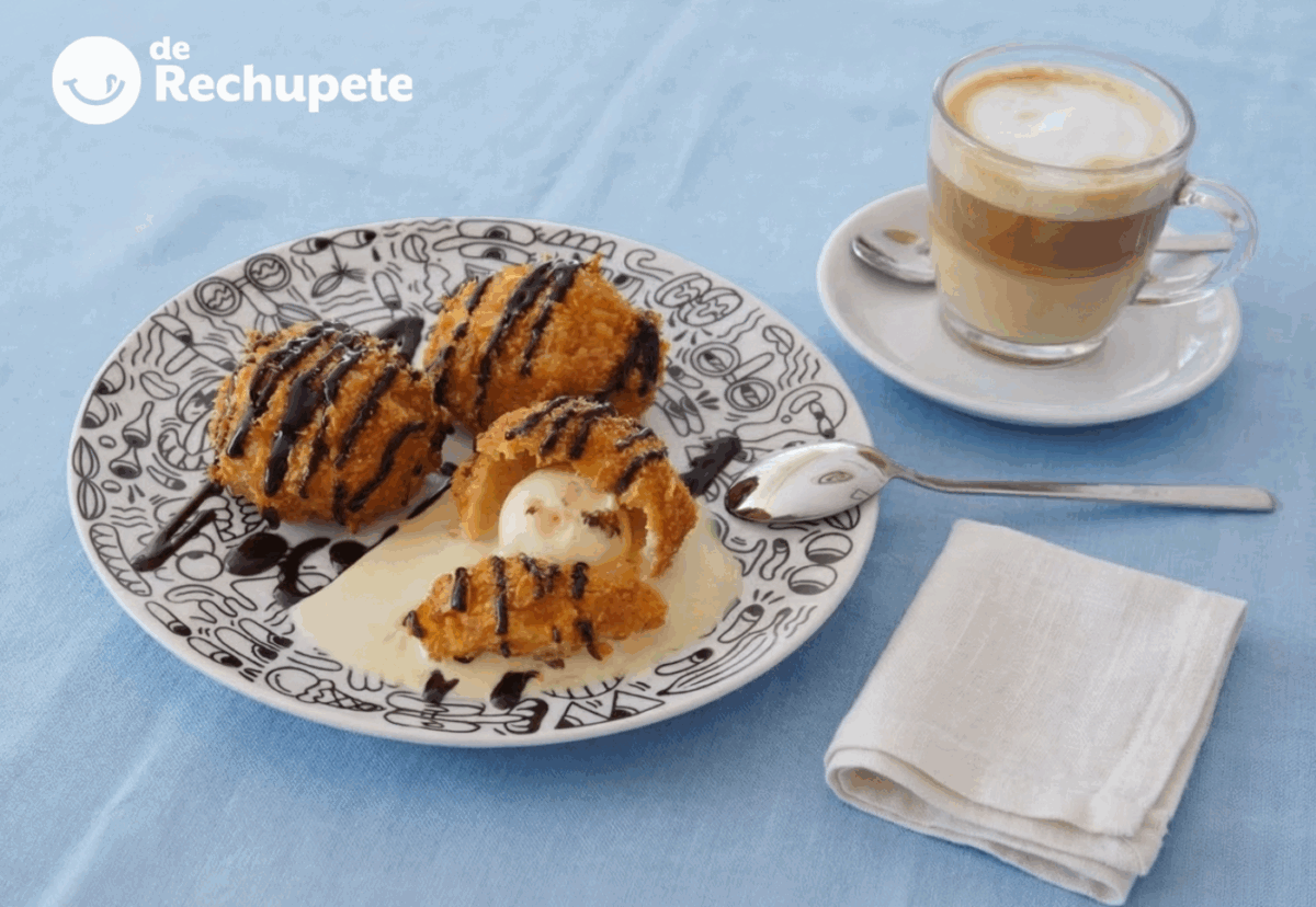 Helado frito casero: receta fácil y crujiente paso a paso