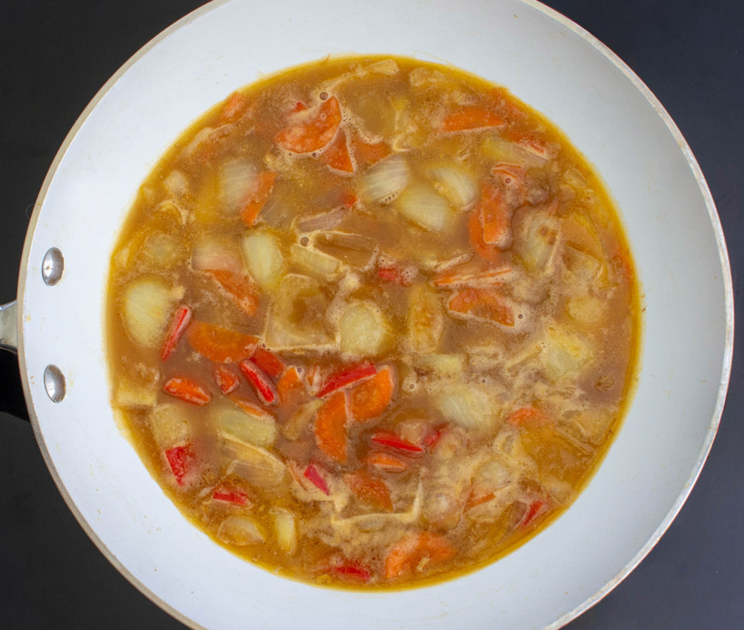 Ku bak con gambas al estilo chino. Receta casera paso a paso como en los restaurantes chinos