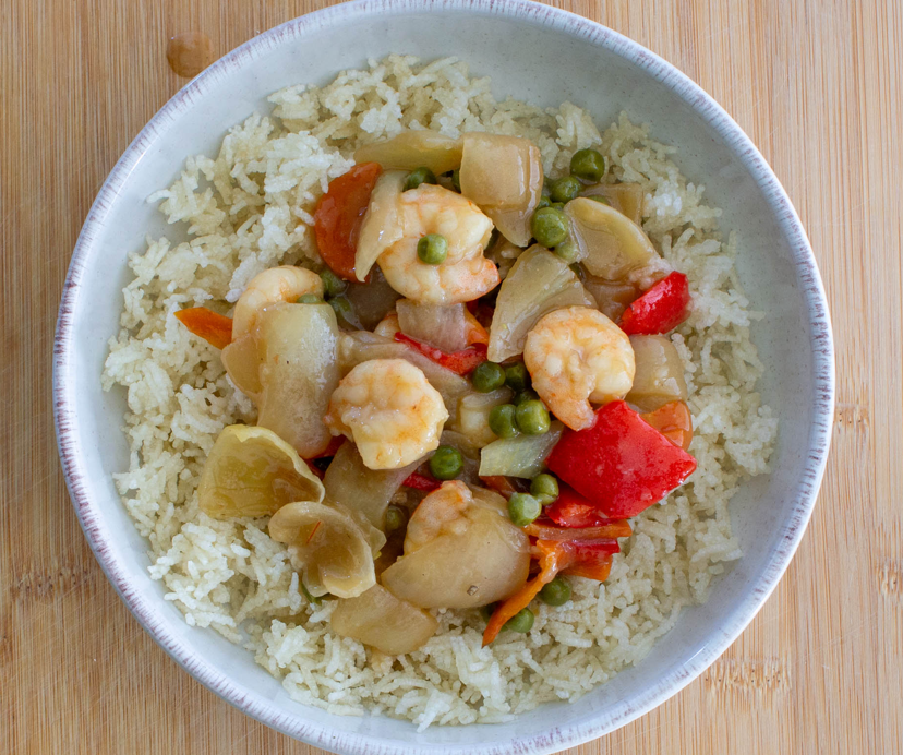 Ku bak con gambas al estilo chino. Receta casera paso a paso como en los restaurantes chinos
