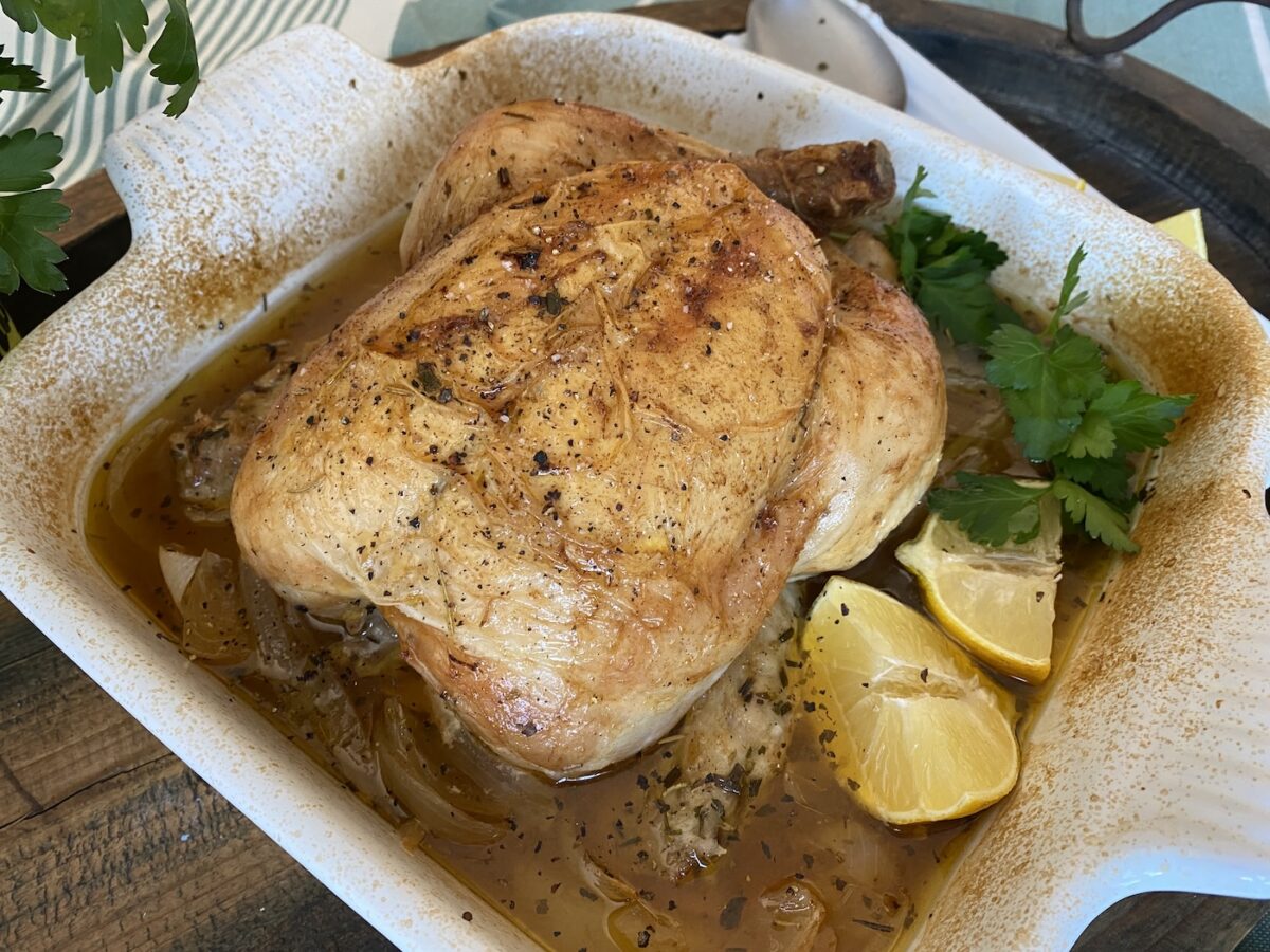 Pollo asado a la cerveza paso a paso