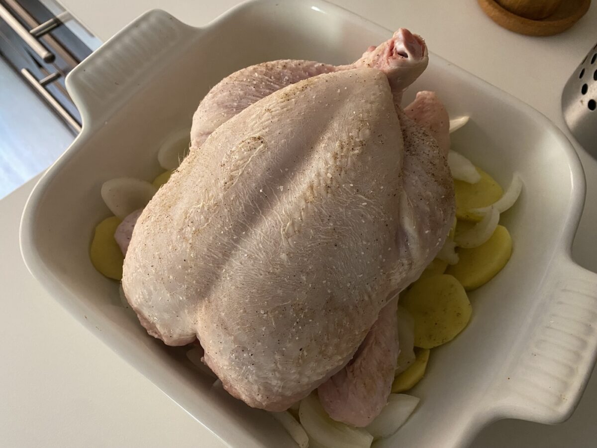 Pollo asado a la cerveza paso a paso