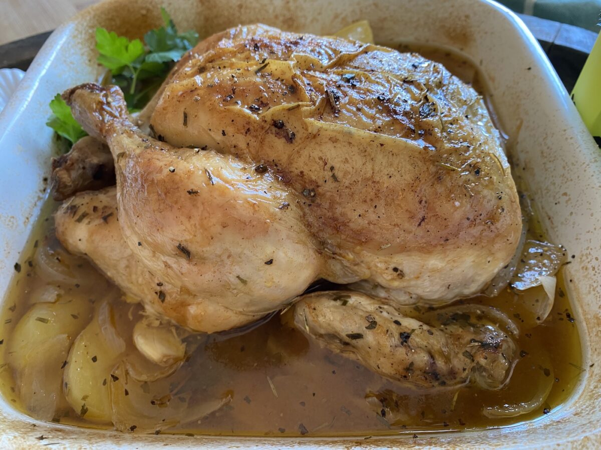 Pollo asado a la cerveza paso a paso