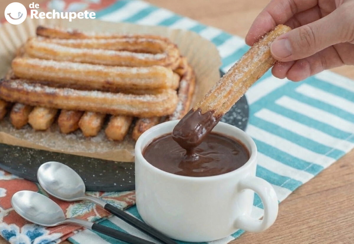 Churros en freidora de aire. Receta fácil para hacer churros crujientes sin apenas aceite