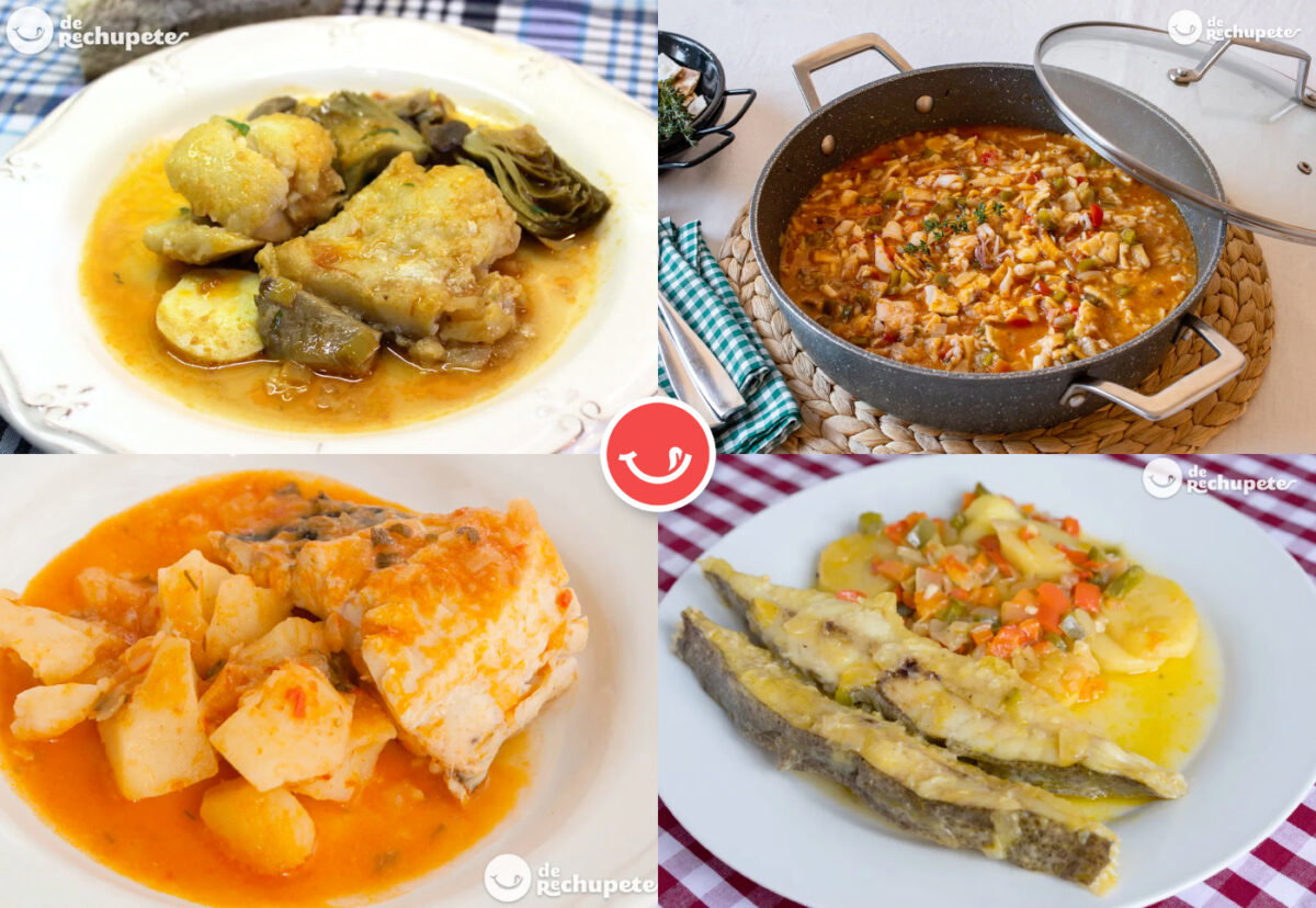 Guisos de pescado caseros. Recetas tradicionales fáciles y llenas de sabor