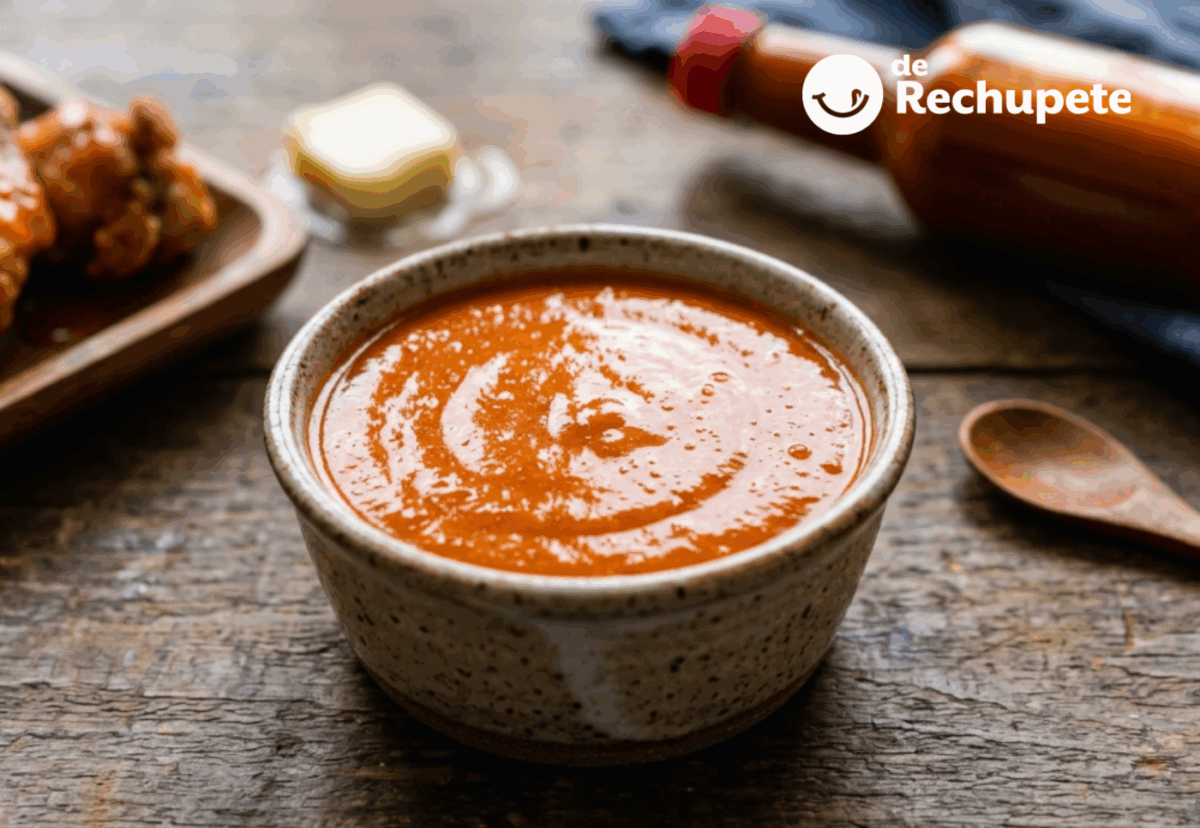 Salsa búfalo casera. Receta fácil para alitas y carnes paso a paso