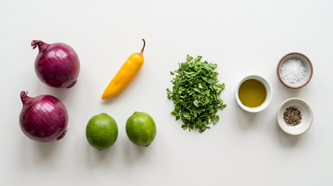 Salsa criolla peruana casera. Receta fácil y refrescante al estilo peruano