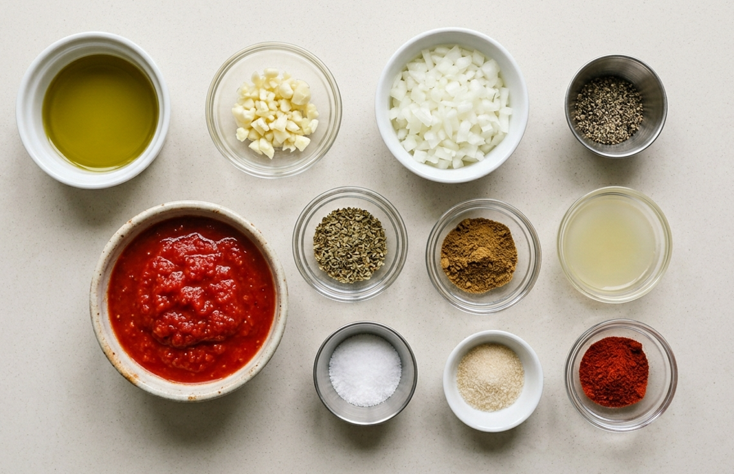 Salsa roja kebab casera, estilo mediterráneo y con caracter