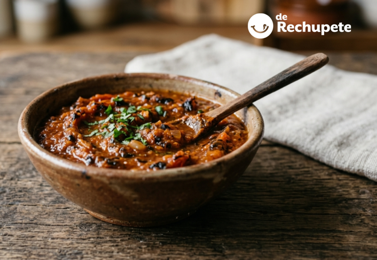 Salsa tatemada casera. Receta mexicana fácil, ahumada y llena de sabor