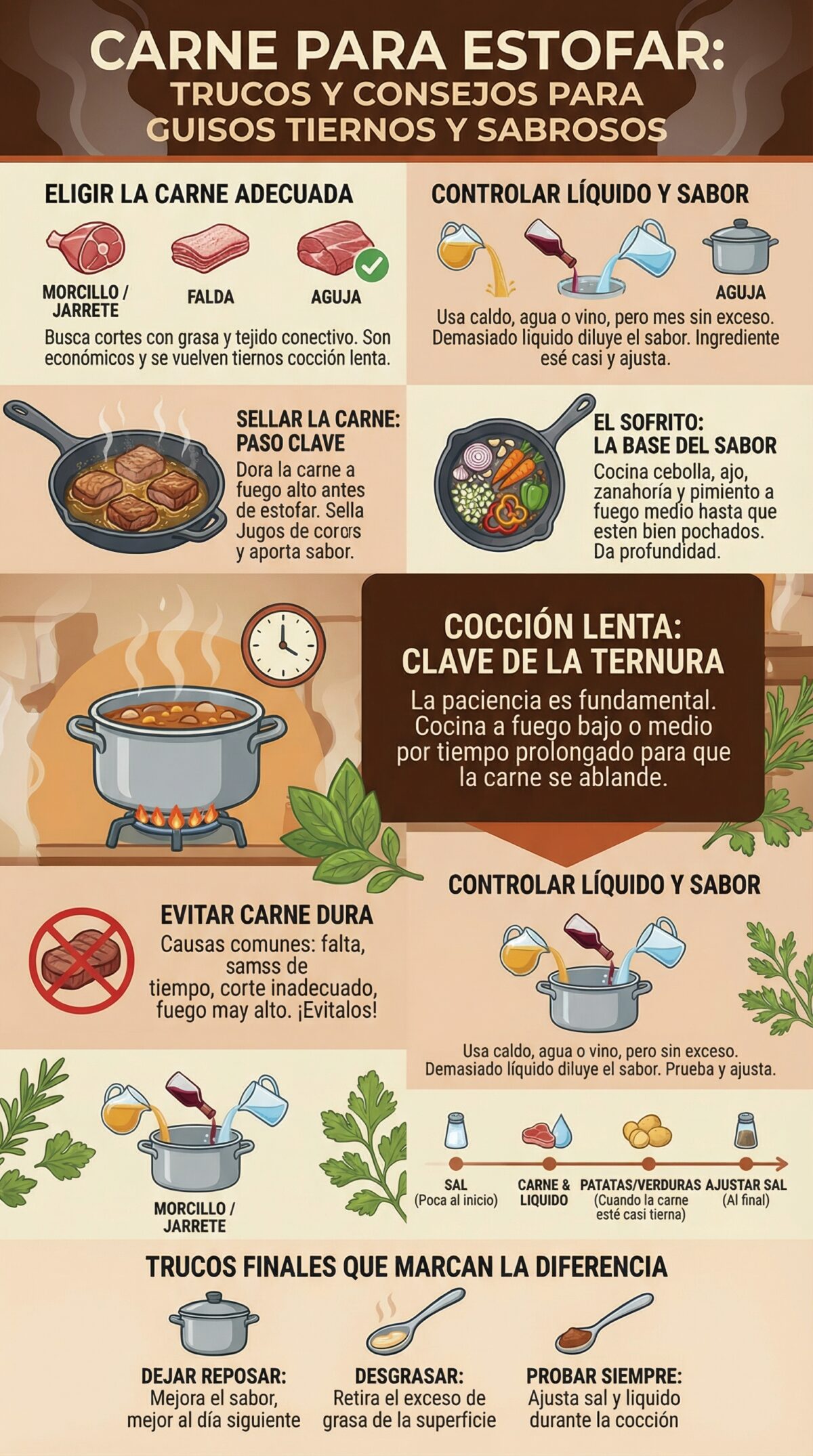 Carne para guisar: trucos y consejos para que quede tierna y con sabor