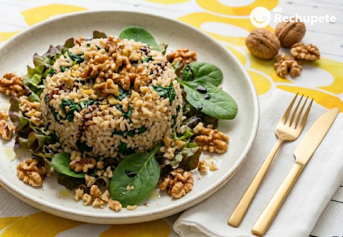 Ensalada de arroz integral