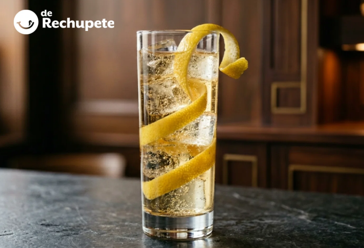 Horse’s Neck, un cóctel clásico con ginger ale, cognac y un giro de limón
