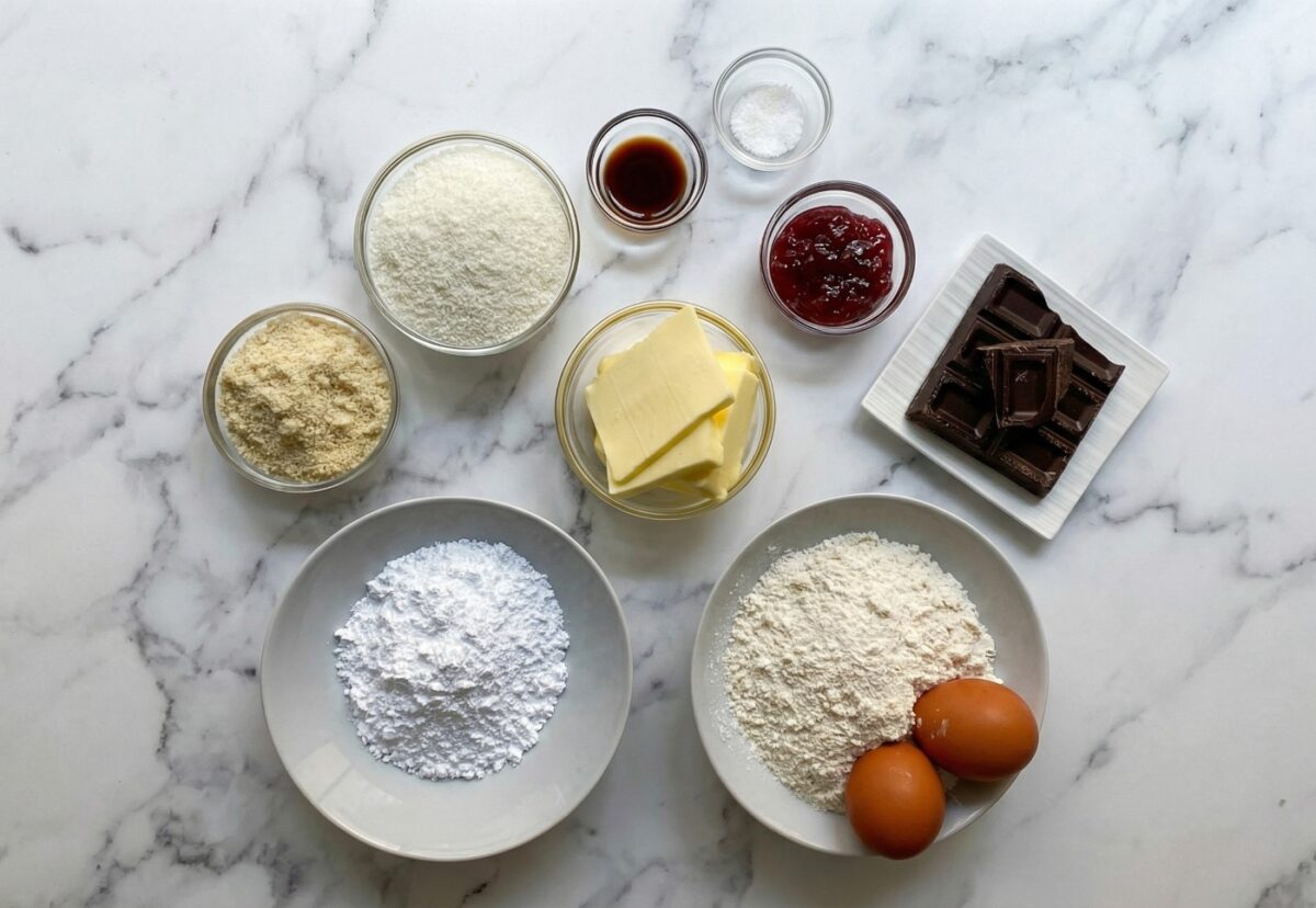 Selección de petit fours caseros fáciles. Surtido de bocados dulces para sorprender en casa