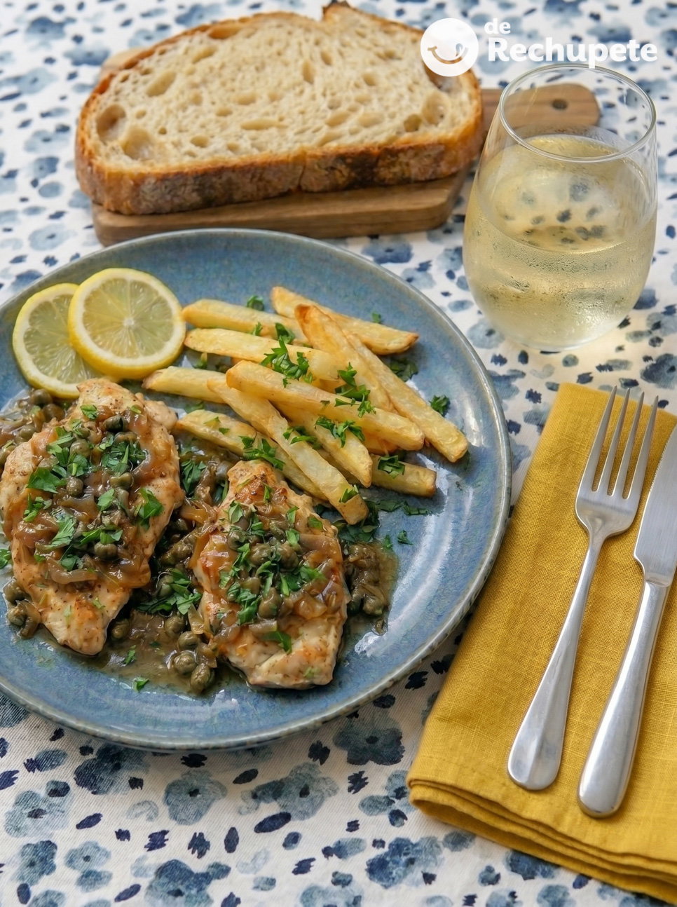Piccata de pollo con limón y alcaparras. Receta fácil, rápida y con sabor italiano en tu mesa