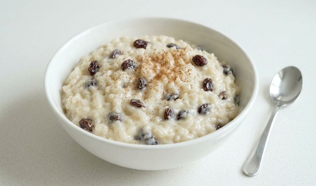 Arroz con leche colombiano, cremoso, goloso y con ese punto de canela que pide otra cucharada