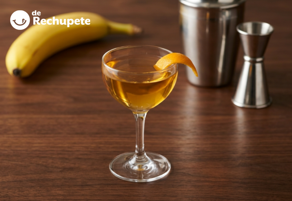Banana Bliss, una copa breve de brandy y banana con aire clásico de sobremesa
