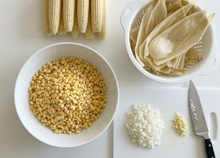Humitas ecuatorianas, tiernas, jugosas y con ese punto de queso que pide otra