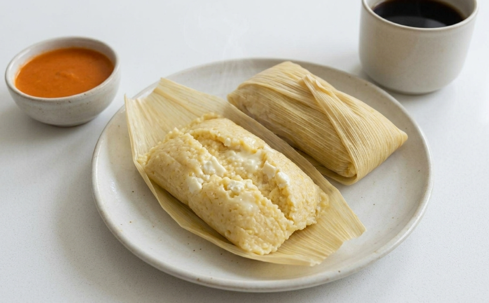 Humitas ecuatorianas, tiernas, jugosas y con ese punto de queso que pide otra