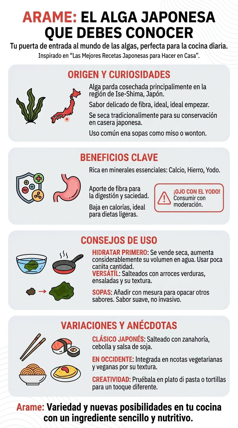 Arame. Qué es, cómo usar esta alga japonesa y por qué deberías darle una oportunidad en tu cocina