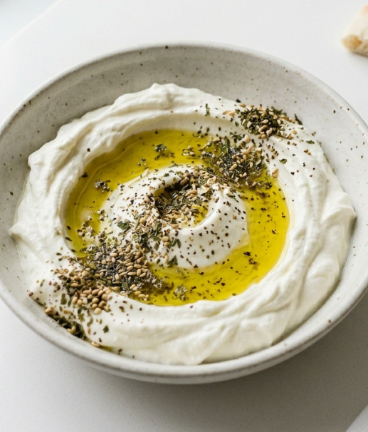 Labneh casero, cremoso, fresco y con ese punto adictivo que pide pan