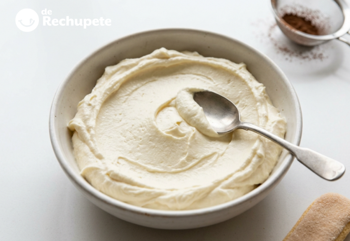 Mascarpone casero, suave, untuoso y perfecto para postres