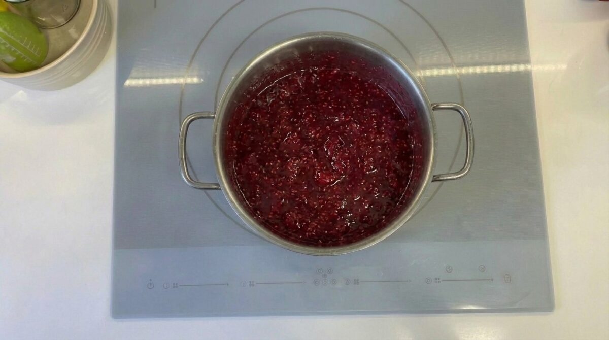 Mermelada de frambuesa casera. Receta fácil, natural y llena de sabor
