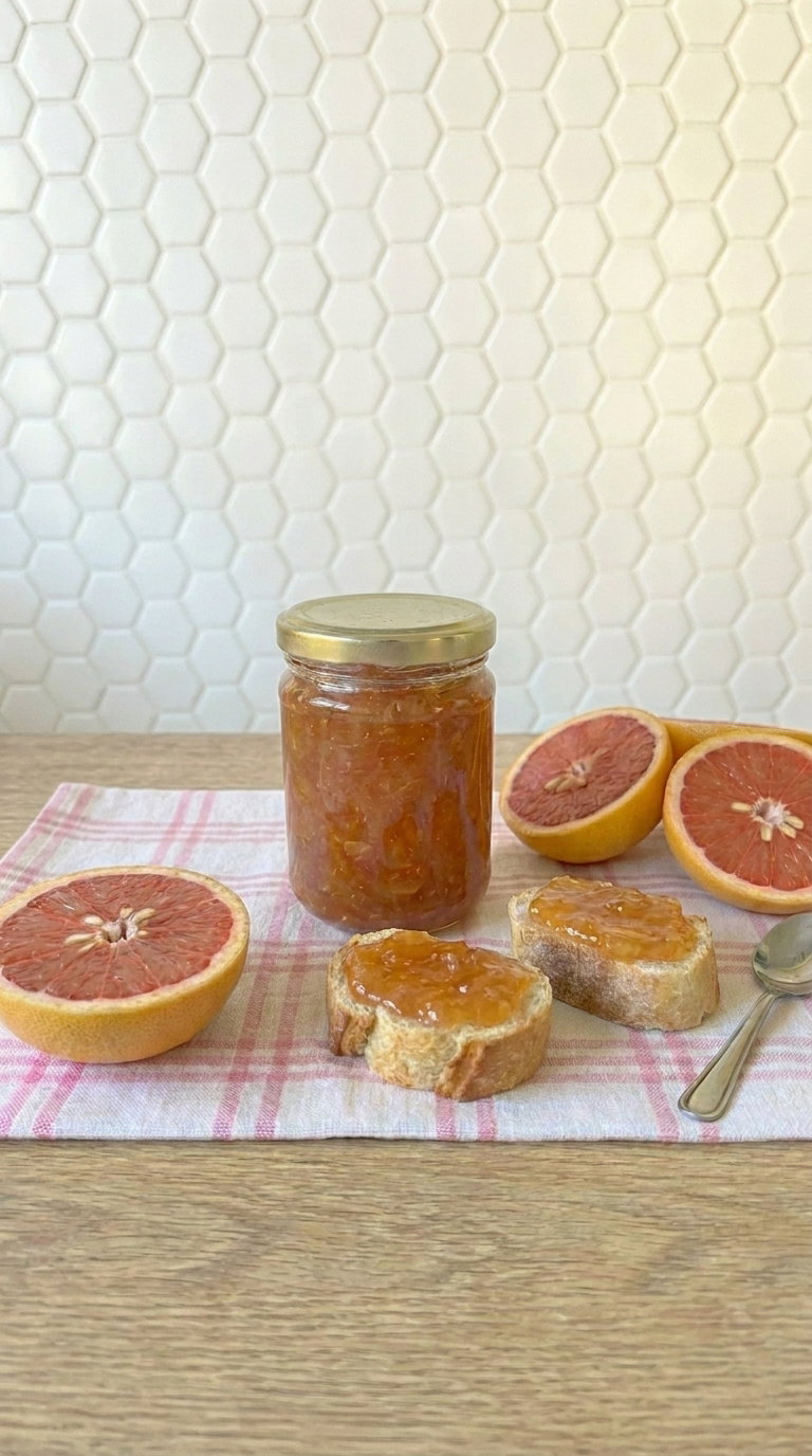 Mermelada de pomelo casera: receta fácil, equilibrada y con el punto justo de amargor