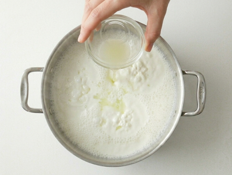 Ricotta casera, cremosa y lista en media hora