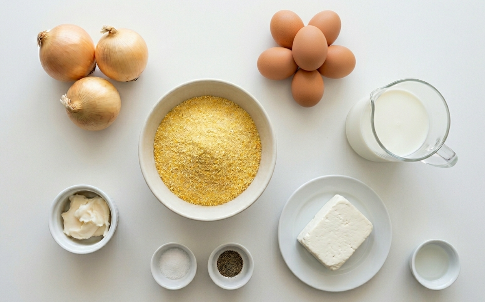 Sopa paraguaya, doradita por fuera y jugosa por dentro
