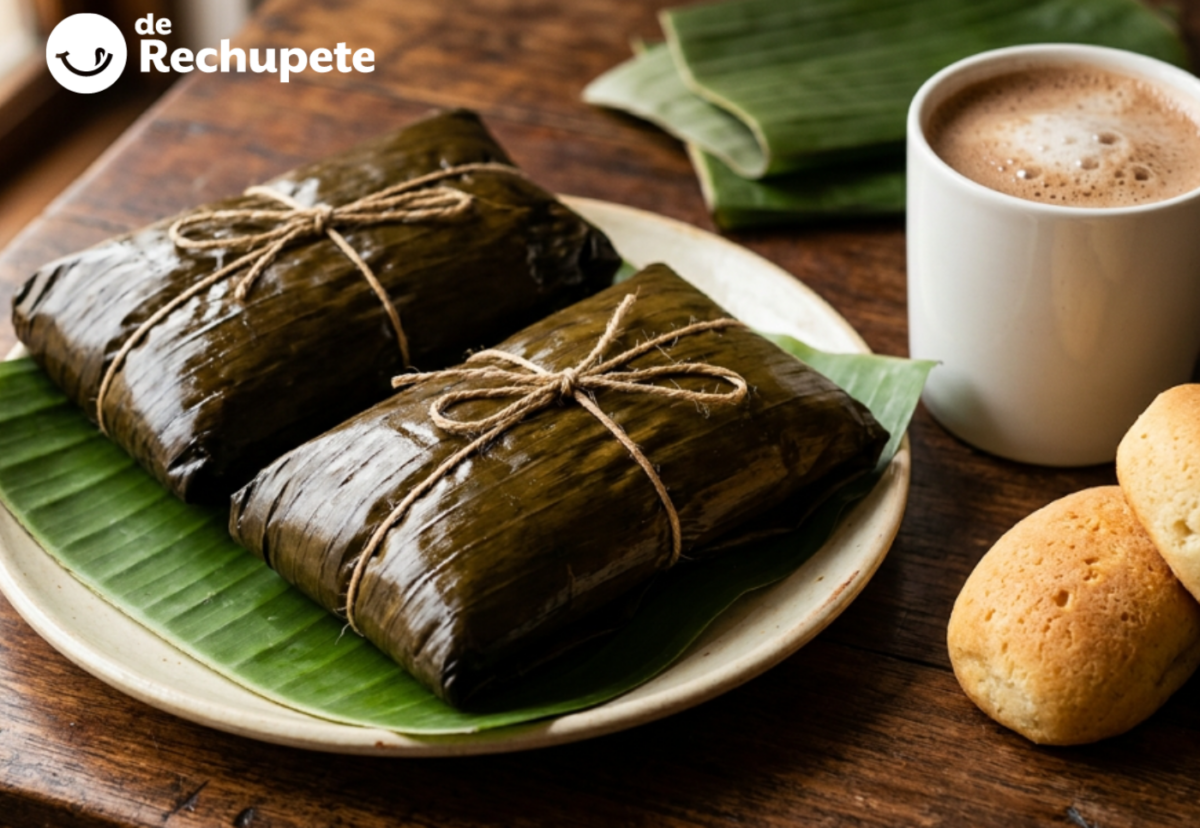 Tamal santafereño o bogotano, desayuno con peso y con mucha cocina dentro