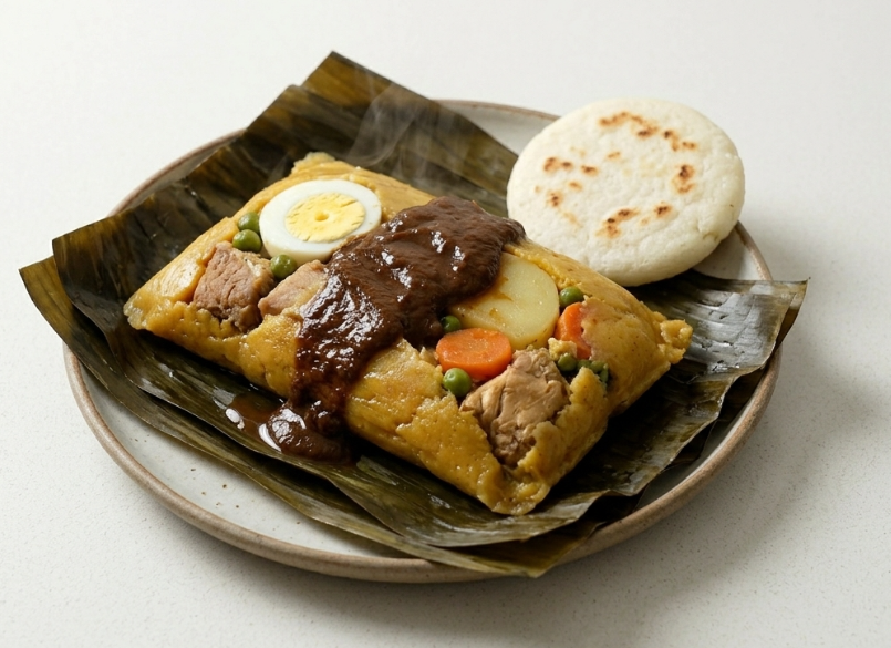 Tamal valluno, un tamal colombiano con más mordida y un guiso que manda