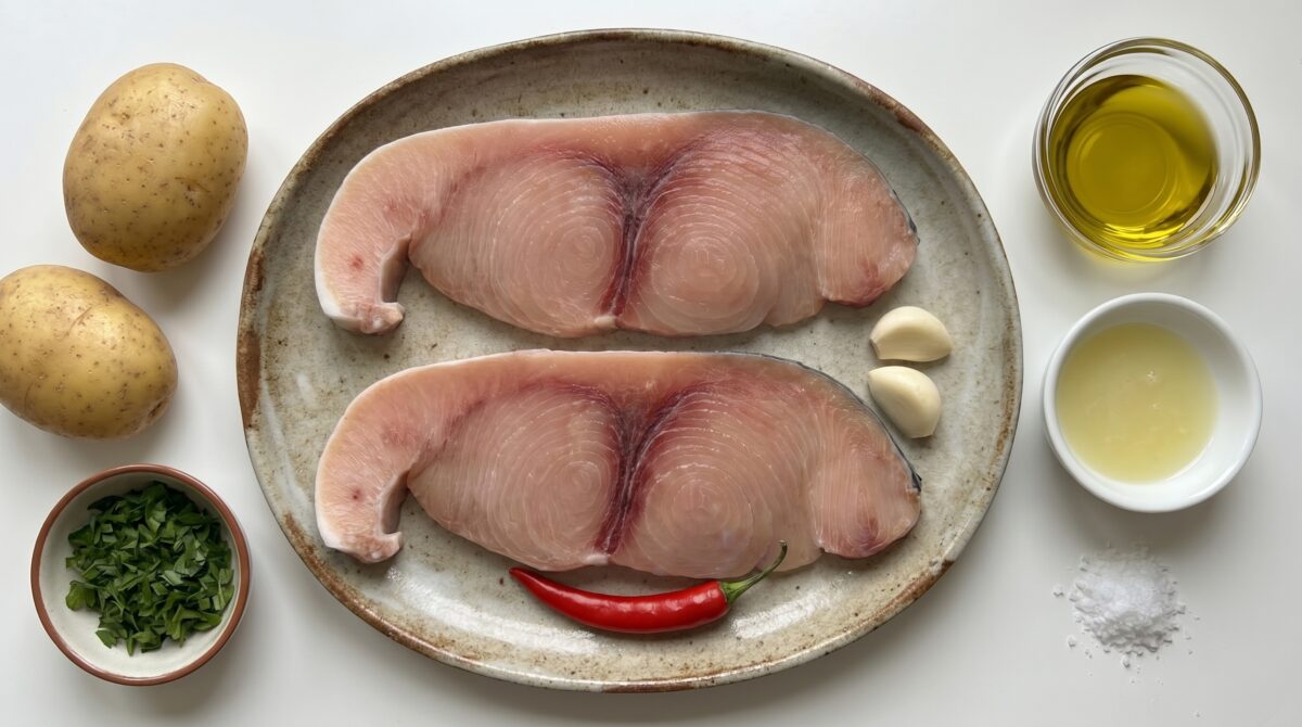 Pez espada al ajillo. Receta fácil, rápida y llena de sabor