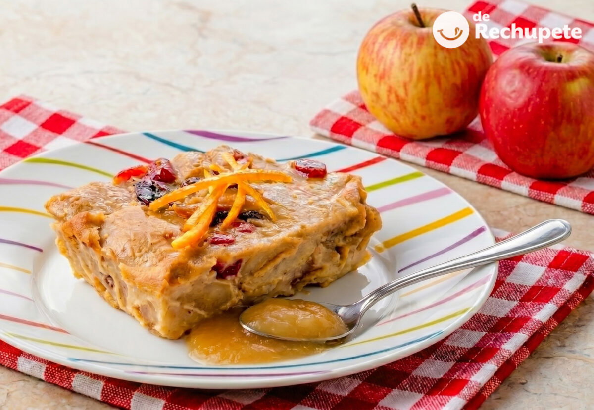 Pastel de manzanas y frutos rojos con crema Franchipán