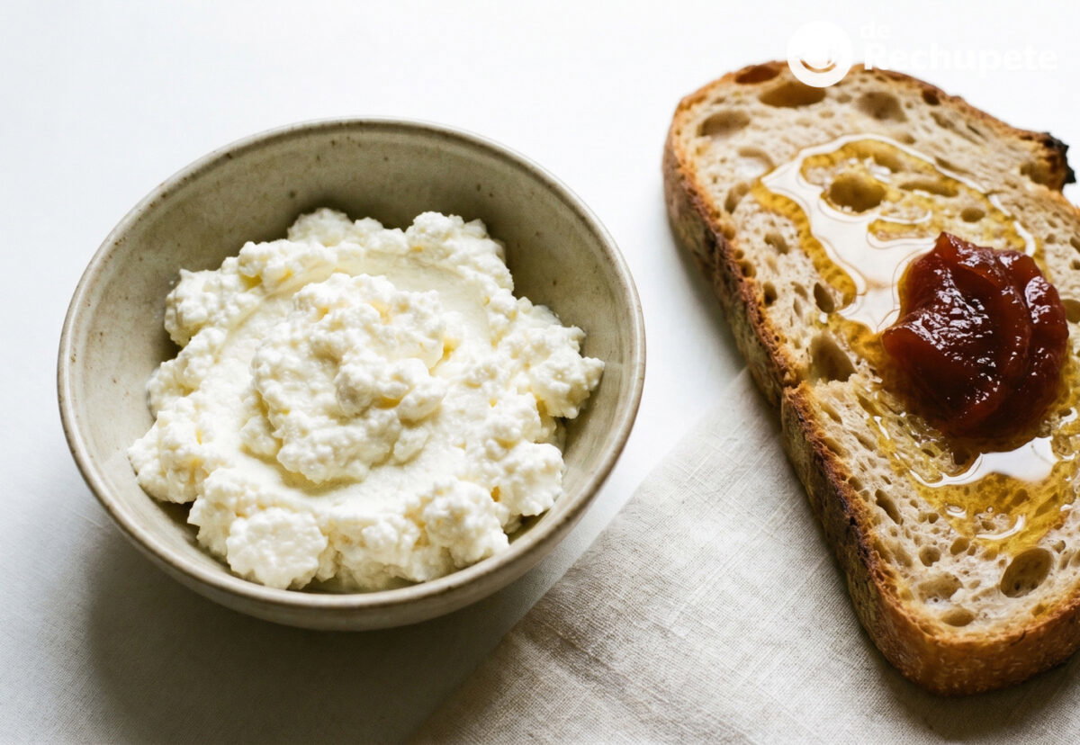 Diferencias entre queso cottage y requesón. Parecidos razonables, pero no son lo mismo