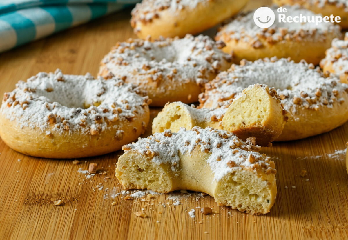 Rosquillas francesas de San Isidro. Receta madrileña de rosquillas con almendra