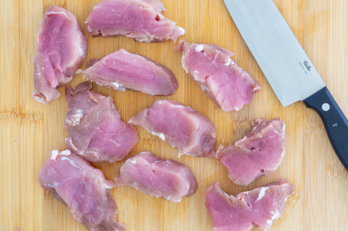 Solomillo de cerdo a la mostaza. Receta fácil para 2 personas