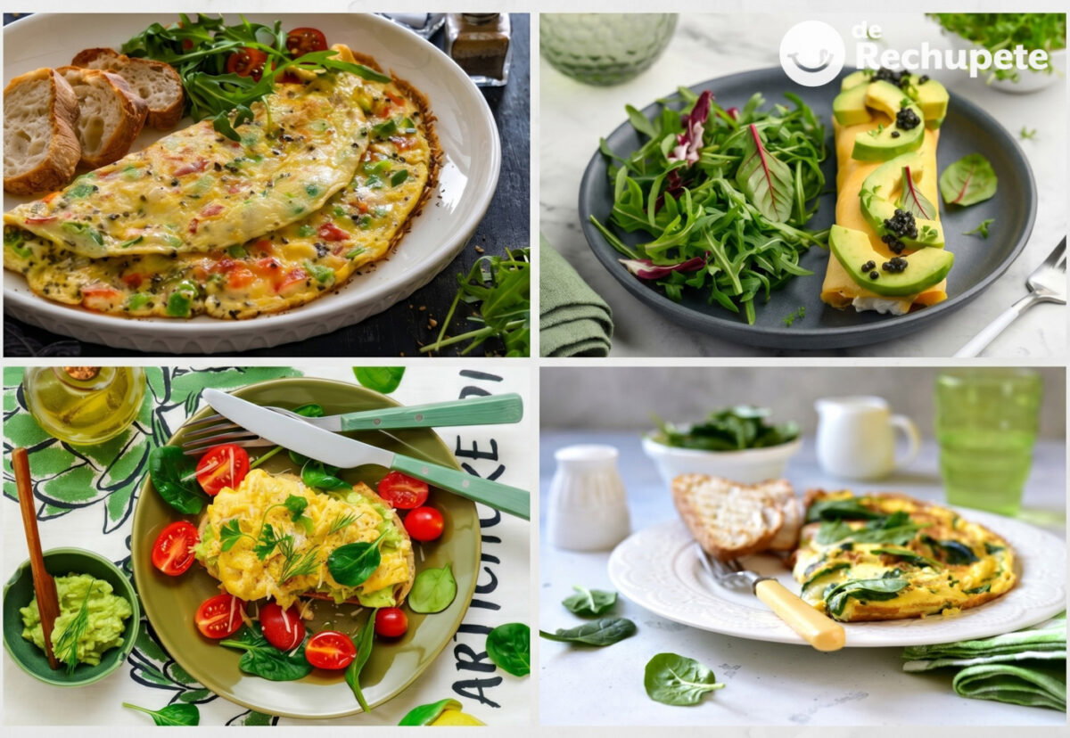 Ideas para rellenar una tortilla francesa. Opciones fáciles, rápidas y con mucho sabor