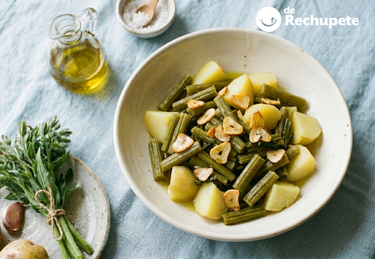 Borraja con patatas, la receta navarra más sencilla y de temporada
