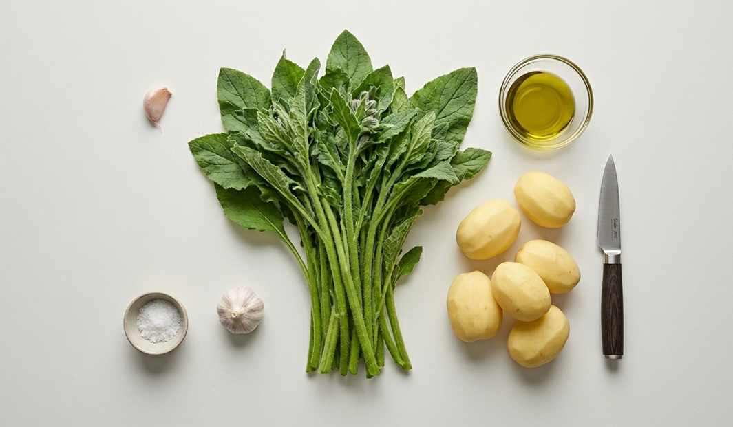 Borraja con patatas, la receta navarra más sencilla y de temporada
