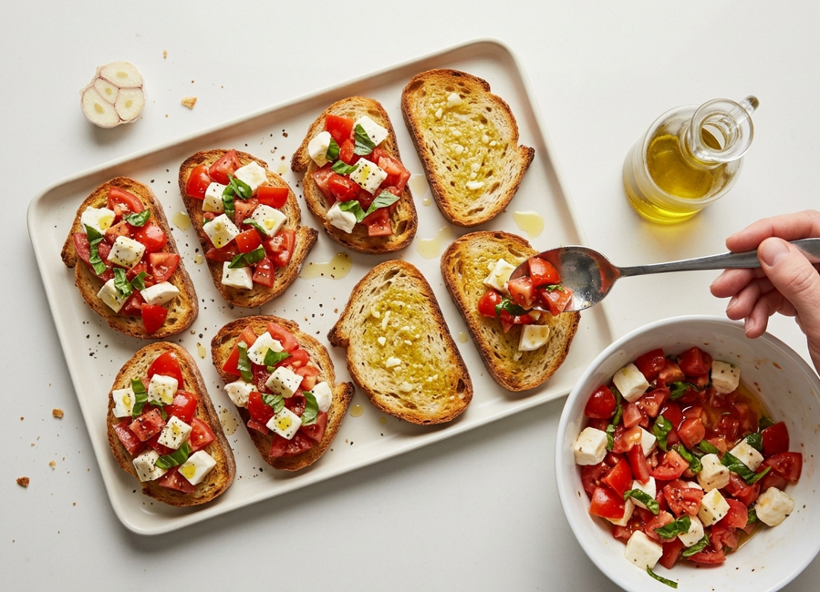 Bruschetta italiana. ¿Qué es? 5 ideas para triunfar en casa con ella