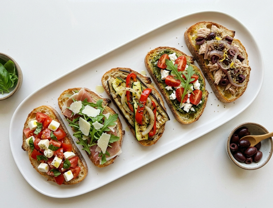 Bruschetta italiana. ¿Qué es? 5 ideas para triunfar en casa con ella
