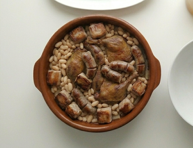 Cassoulet de Castelnaudary, el guiso francés de alubias, pato y salchicha que pide sobremesa larga