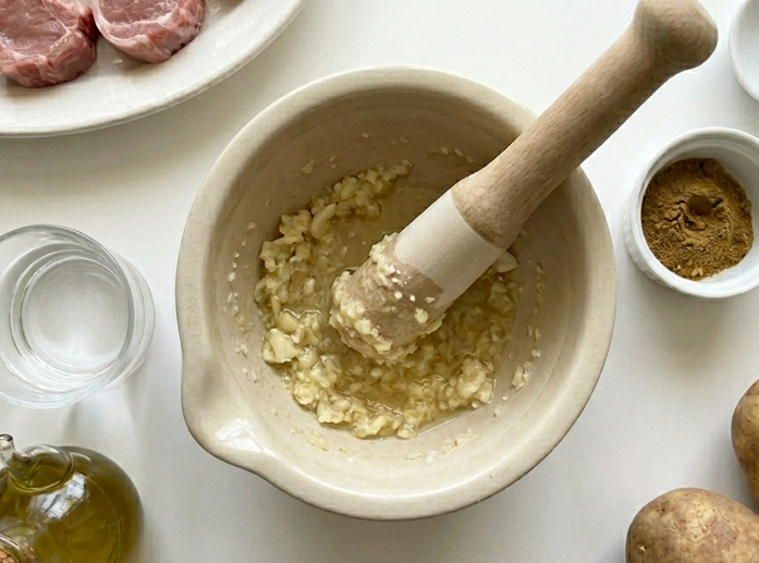 Chuletillas de cordero al ajo cabañil, sabor murciano con ajo y vinagre