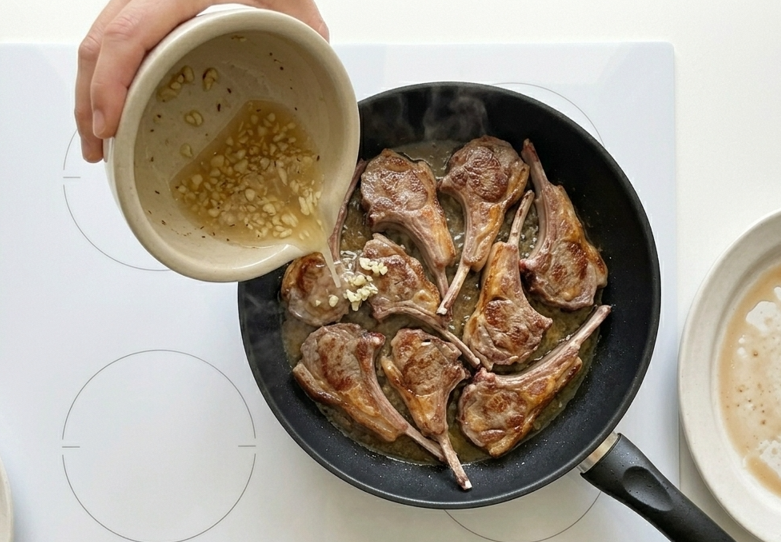 Chuletillas de cordero al ajo cabañil, sabor murciano con ajo y vinagre