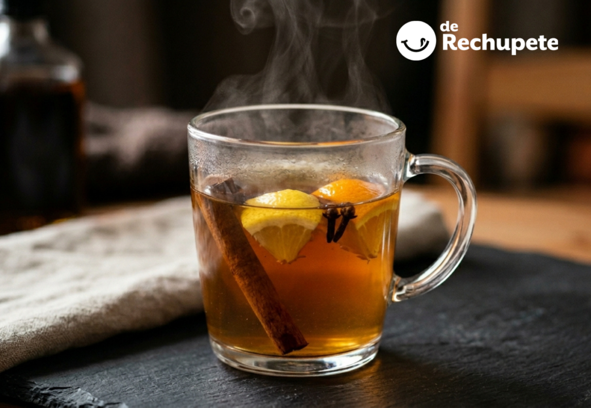 Cuando aprieta el frío, este cóctel Grog caliente con ron oscuro y especias entra como un guante