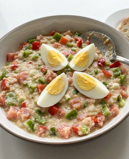 Cojondongo del gañán, la receta extremeña de pan, ajo y huerta