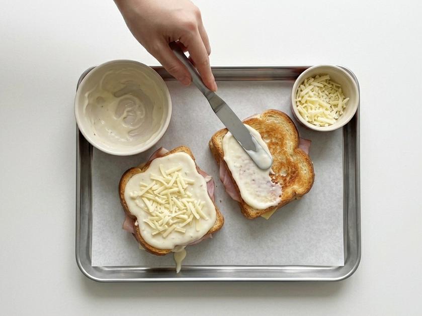 Croque madame, el sándwich francés que se sirve con huevo y pide servilleta